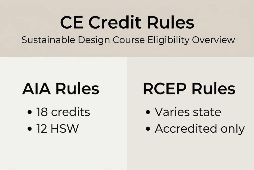 Infographic CE credit rules and eligibility