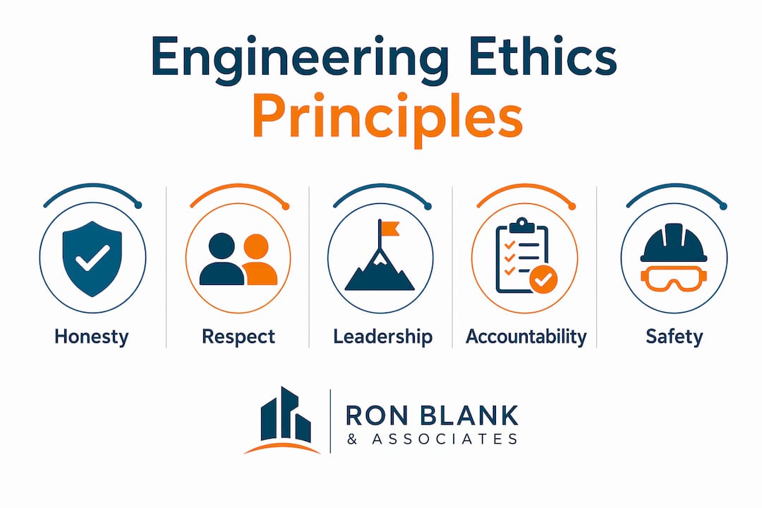Infographic showing fundamental principles of engineering ethics