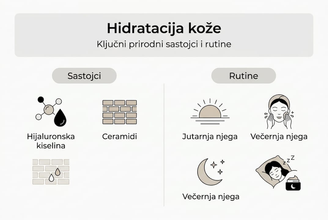 Vodič kroz hidrataciju kože i prirodne beauty rutine – infografika