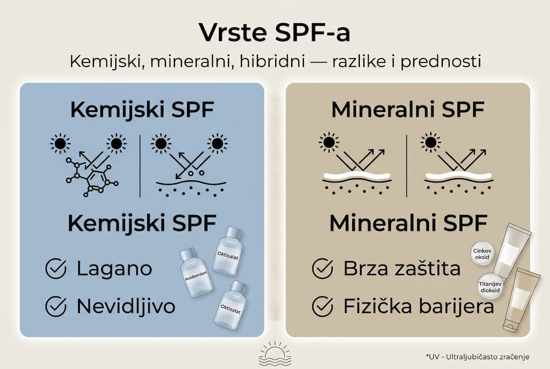 Infografika: sve što trebate znati o vrstama SPF-a i njihovim razlikama