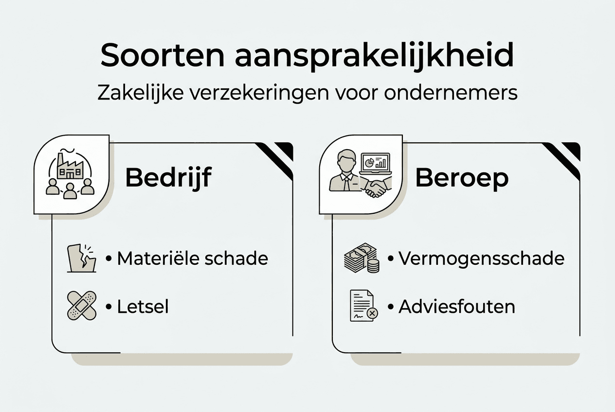 Overzicht zakelijke aansprakelijkheidsverzekeringen in beeld