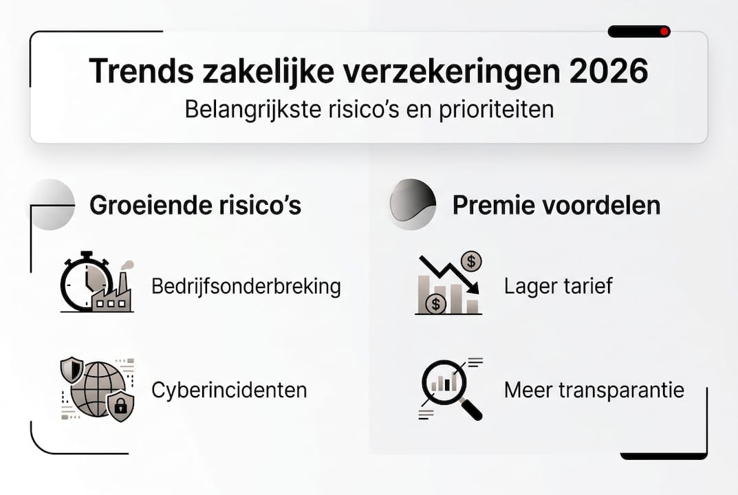 Infographic: actuele ontwikkelingen en risico’s in zakelijke verzekeringen