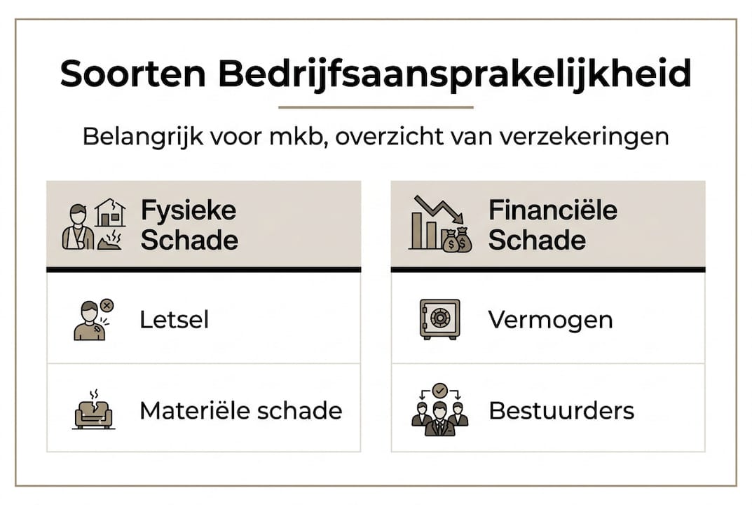 Overzicht: welke vormen van bedrijfsaansprakelijkheid zijn er voor het mkb?