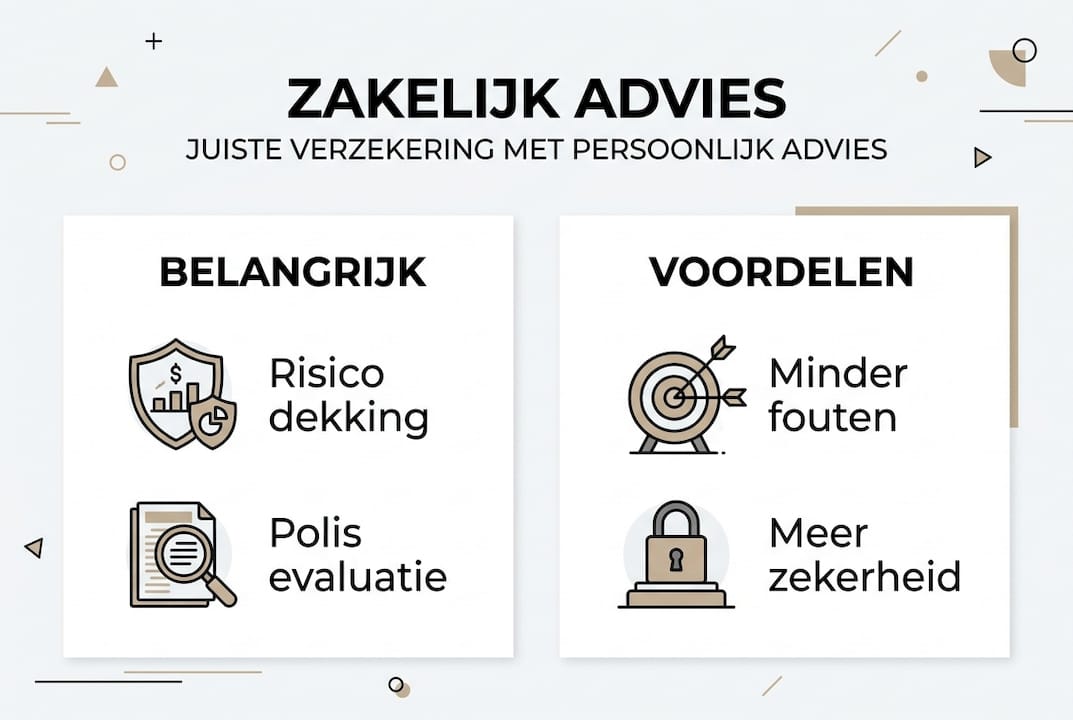 Infographic: persoonlijk advies over zakelijke verzekeringen