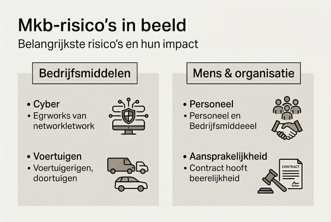 Infographic: risico’s voor het mkb in kaart gebracht en hun mogelijke gevolgen