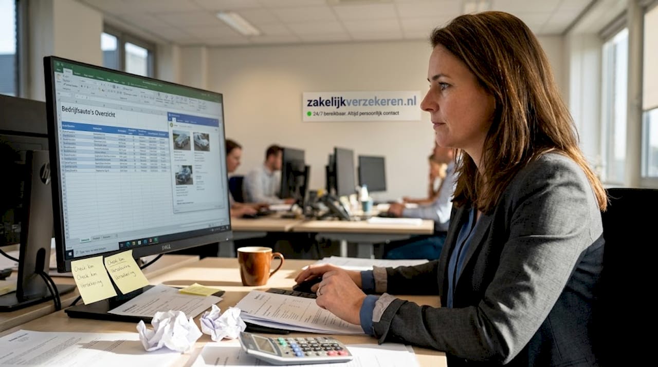 De office manager zorgt voor het beheer van de administratie rondom de bedrijfswagens.