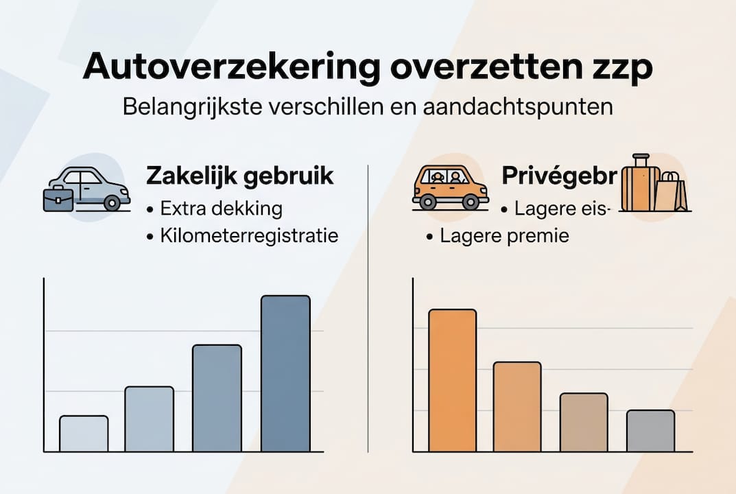 Infographic: Zakelijke of particuliere autoverzekering – wat past bij jouw situatie?