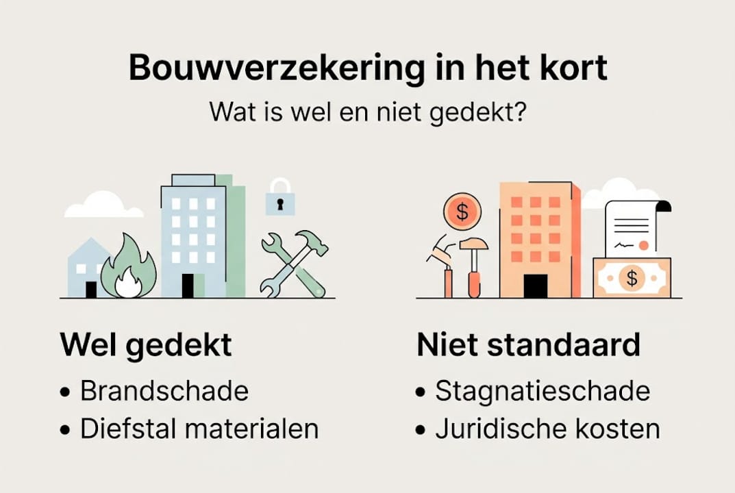 Overzicht bouwverzekering: de belangrijkste dekkingen in één oogopslag
