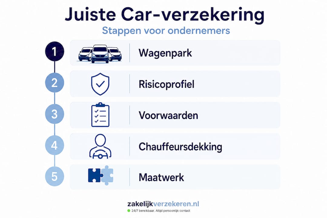 Infographic: zo kies je stap voor stap de autoverzekering die bij jou past