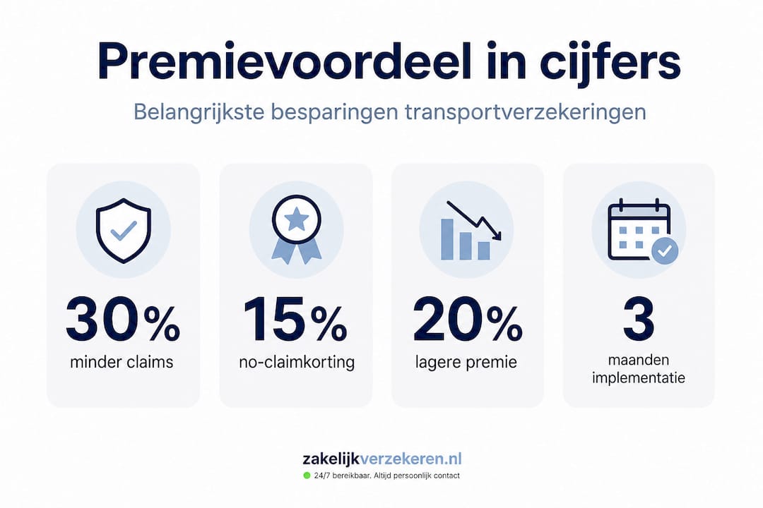 Overzicht: Voordelen en besparingen op uw transportverzekering in één oogopslag