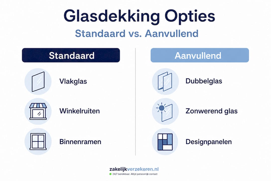 Infographic: basis- en extra glasverzekering
