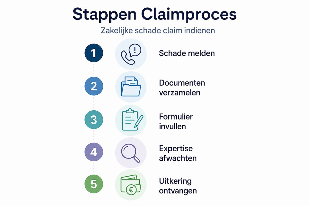 Infographic: zo dien je stap voor stap een zakelijke claim in