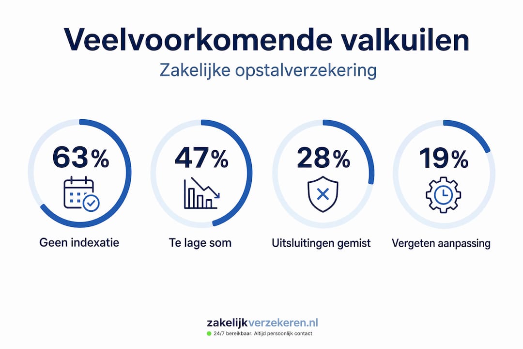 Infographic: de belangrijkste valkuilen bij het afsluiten van een zakelijke opstalverzekering