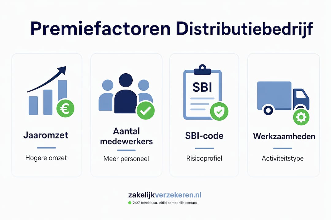 Overzicht: de belangrijkste factoren die de premie bepalen voor distributiebedrijven
