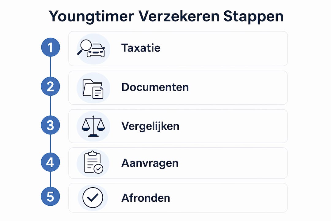 Infographic: zo verzeker je een youngtimer stap voor stap