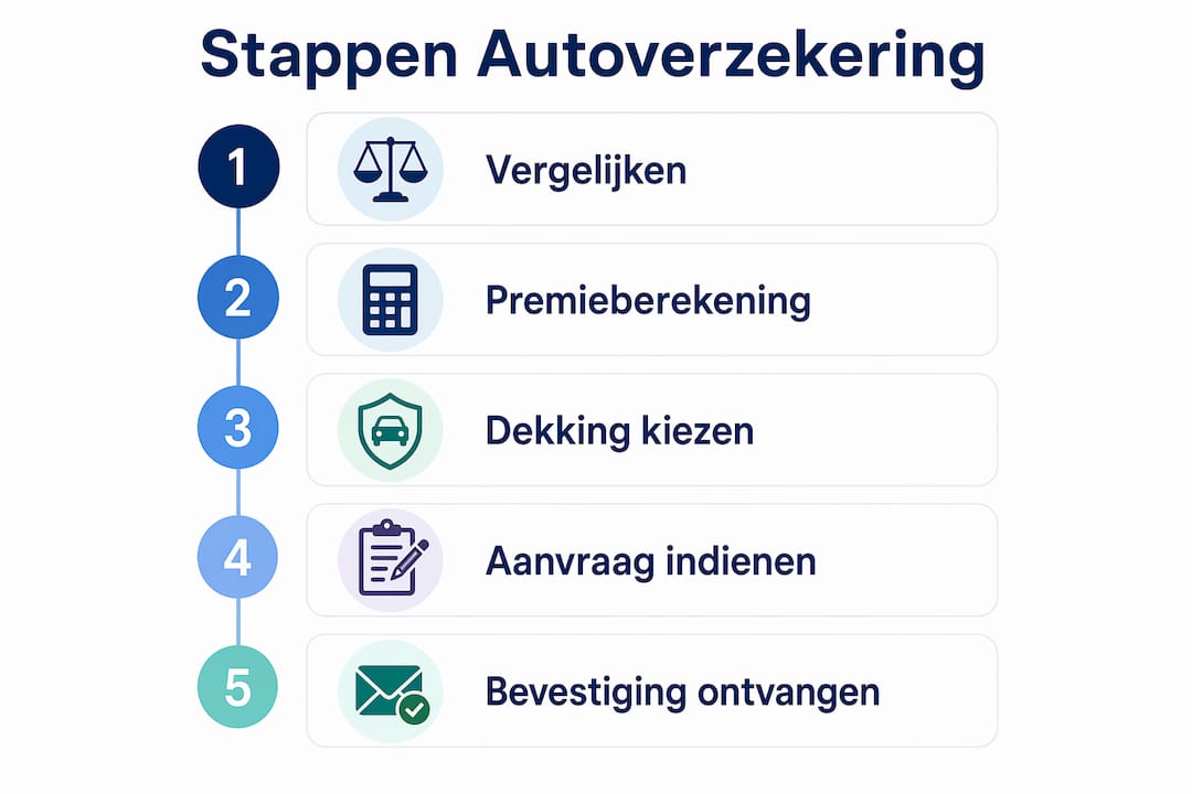 Overzicht: zo sluit je eenvoudig online een autoverzekering af