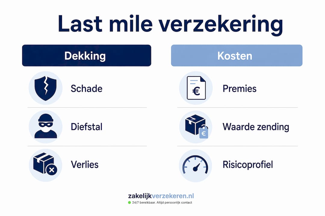 Overzichtelijke infographic met een vergelijking van dekking en kosten