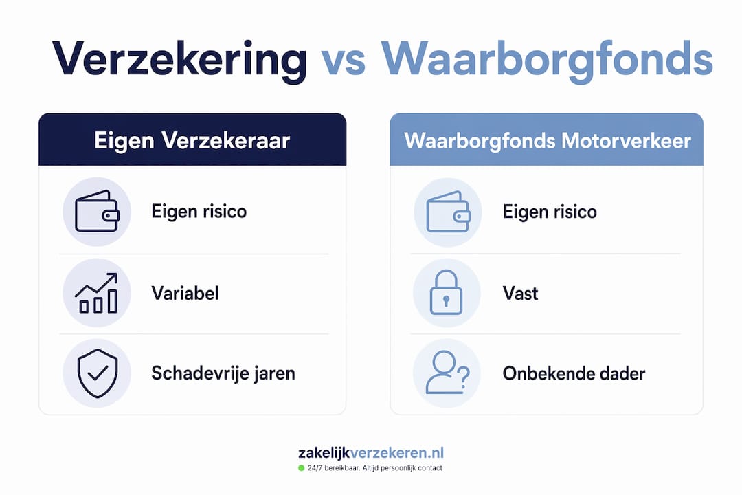 Infographic: verschil tussen verzekering en Waarborgfonds