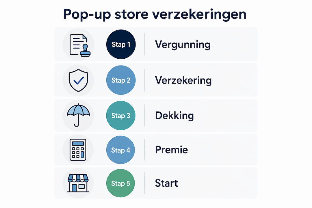 Overzichtelijke infographic: stap voor stap je pop-up verzekering geregeld