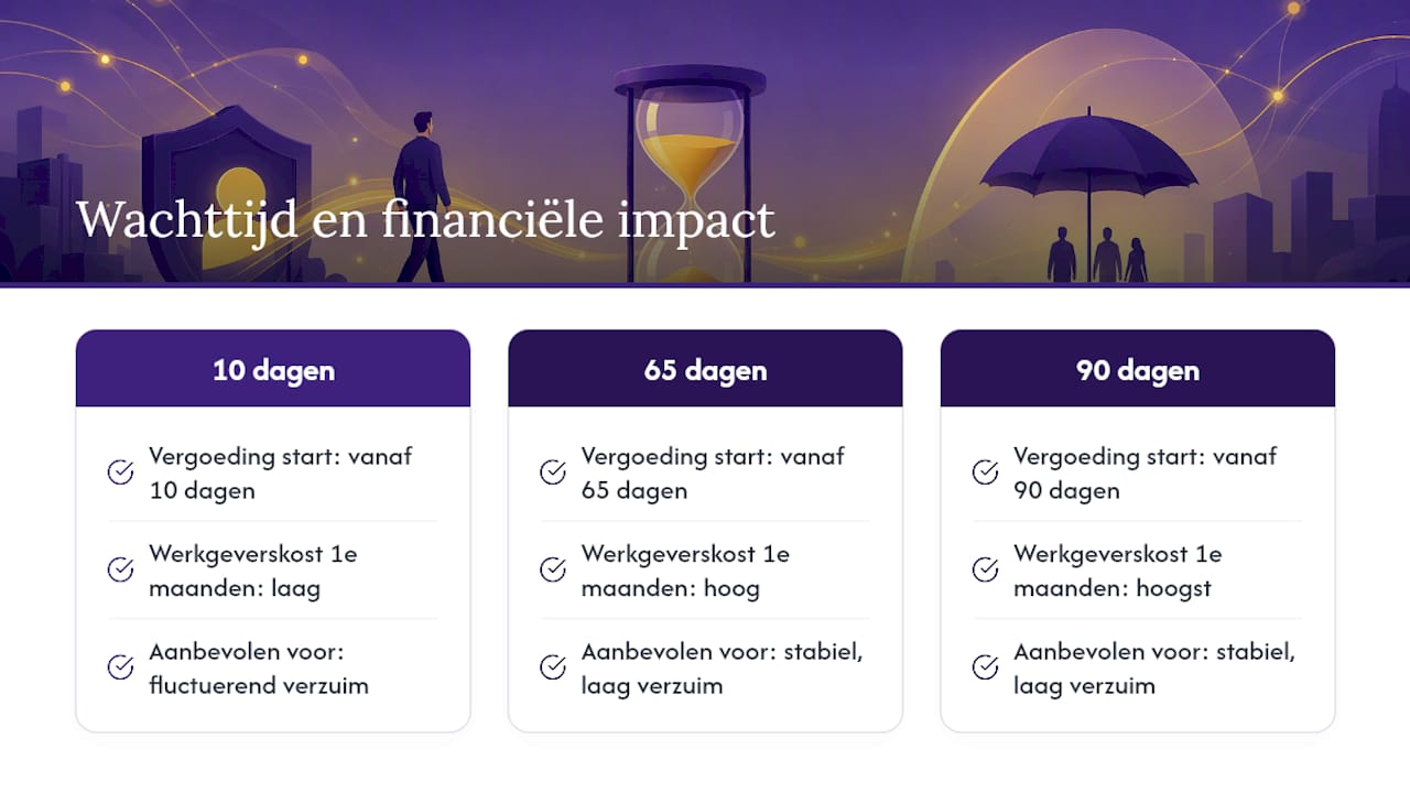 Vergelijking van wachttijden en de financiële impact