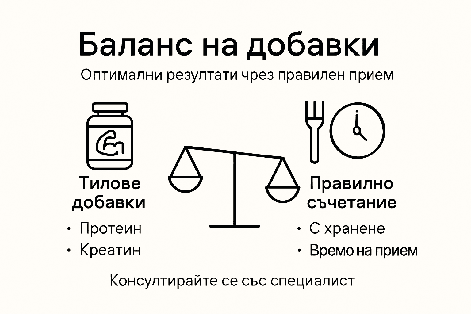 Визуално ръководство за правилно съчетаване на хранителни добавки с ежедневното меню