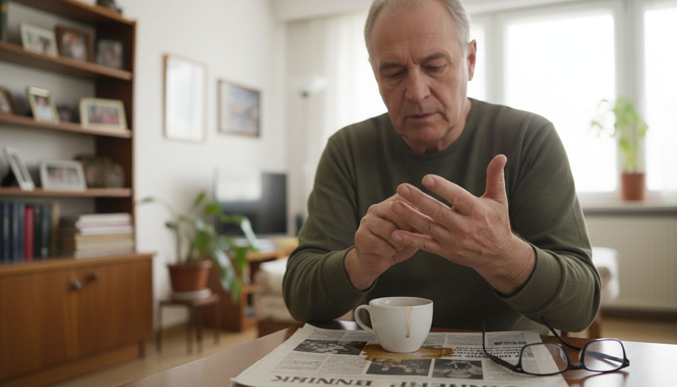 Мъж показва колко е разтеглива кожата му