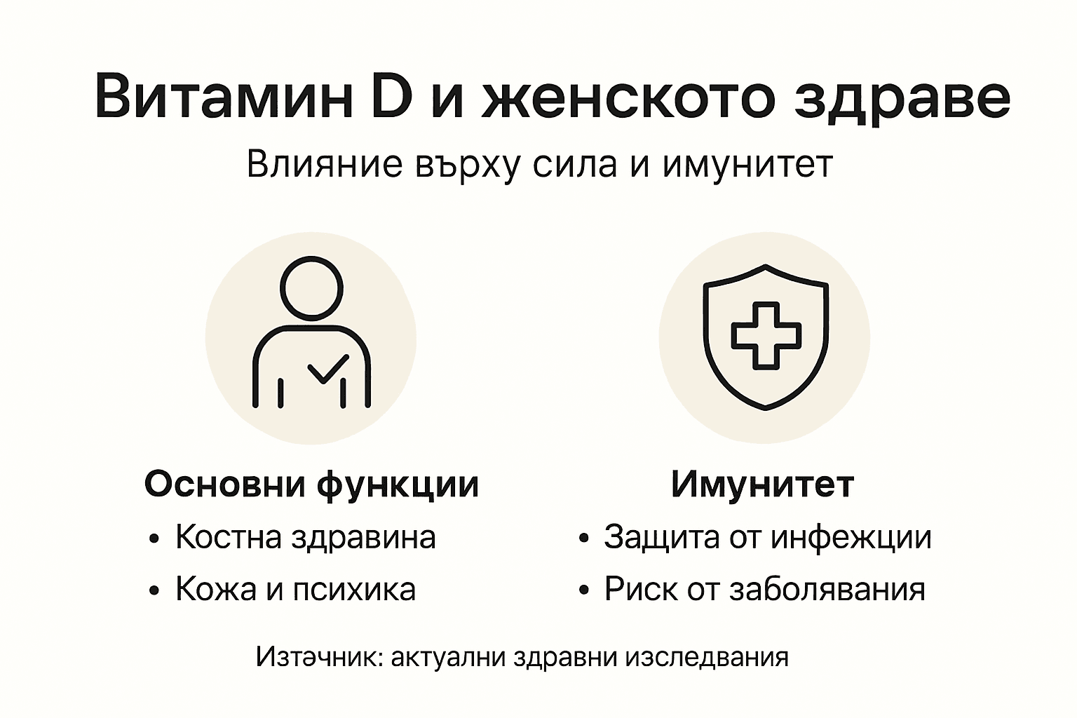 Инфографика: Защо витамин D е важен за жените и какви са основните му ползи