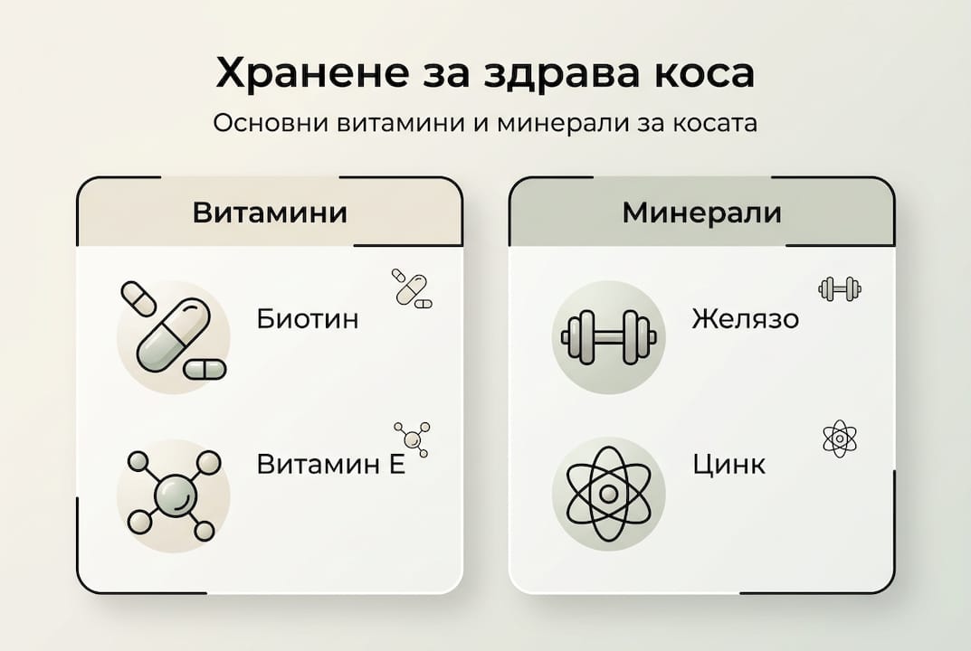 Инфографика: Най-важните витамини и минерали за здрава и красива коса