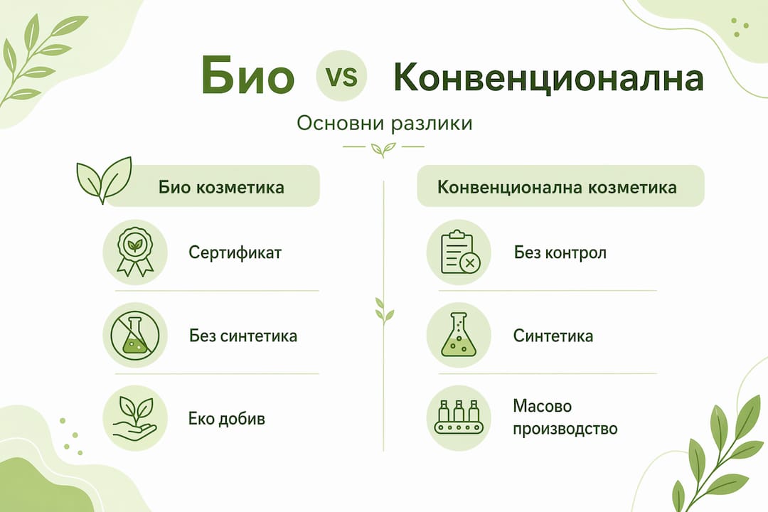 Инфографика: био козметика или стандартна – каква е разликата?