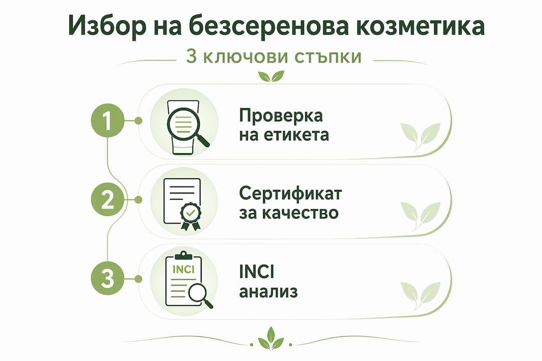 Инфографика: стъпки за избор на козметика без силикони