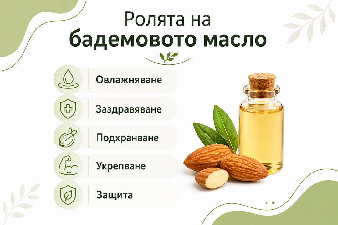 Инфографика: Какви са основните предимства и най-честите приложения на бадемовото масло
