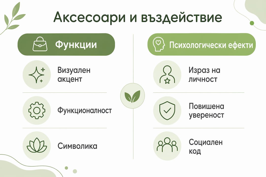 Инфографика: Как аксесоарите влияят на стила и психиката ни
