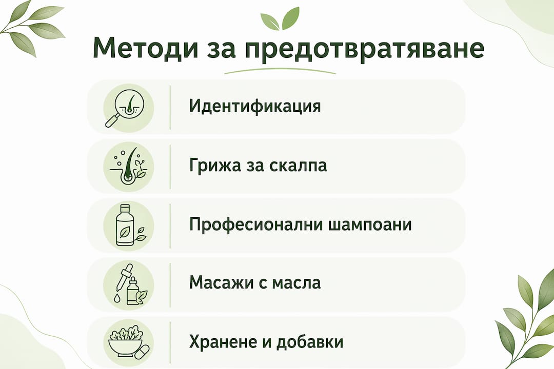Инфографика с най-ефективните начини за справяне с косопада