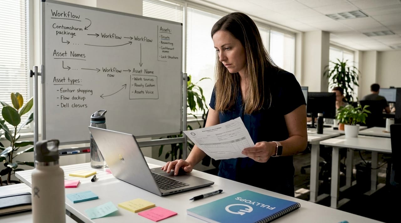 Coordinator updating maintenance work order process