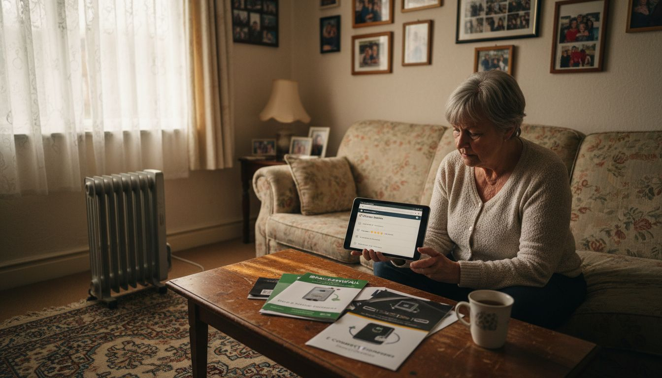 Homeowner comparing residential EV charger options