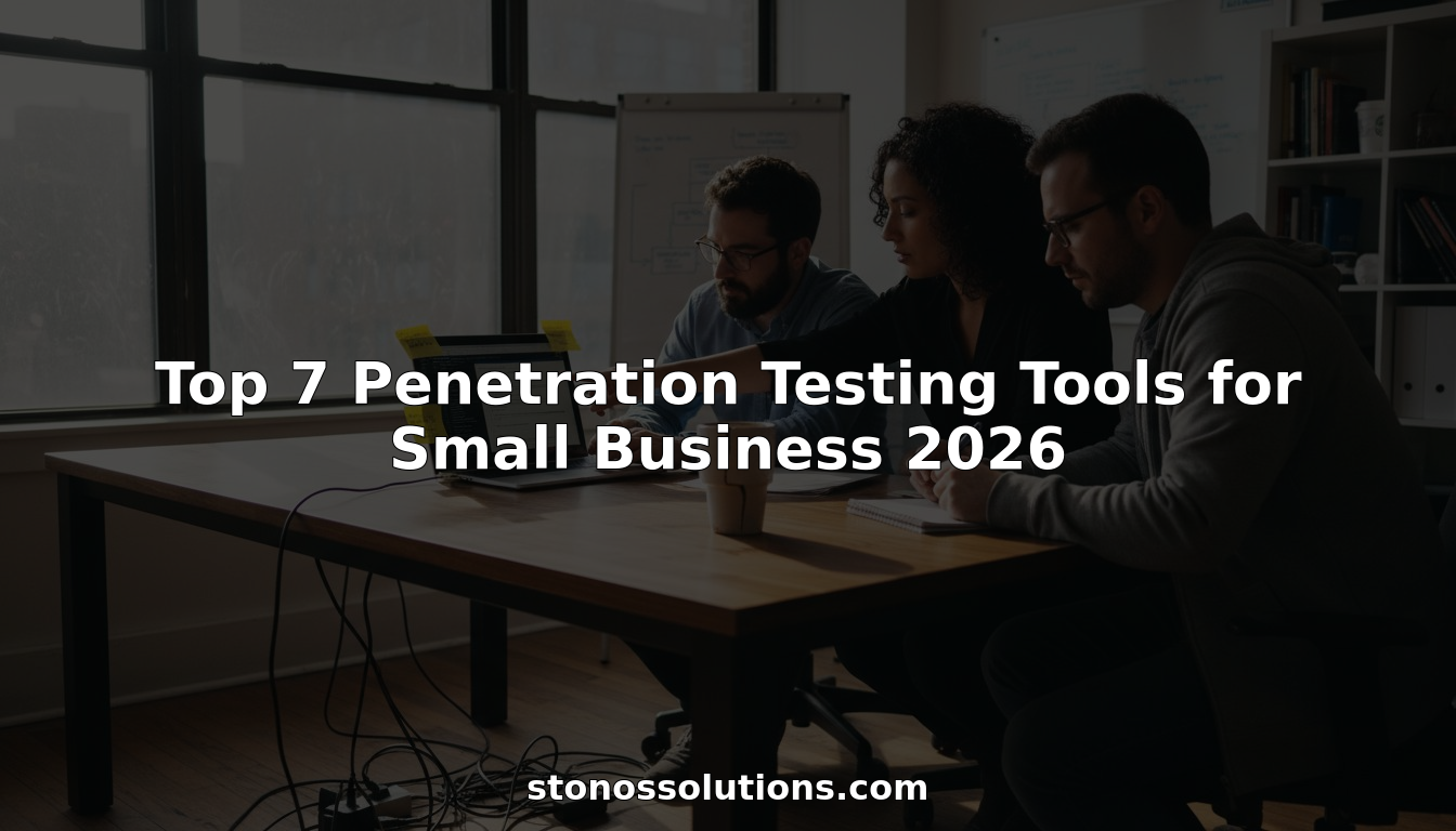 Small business IT team meeting for penetration testing