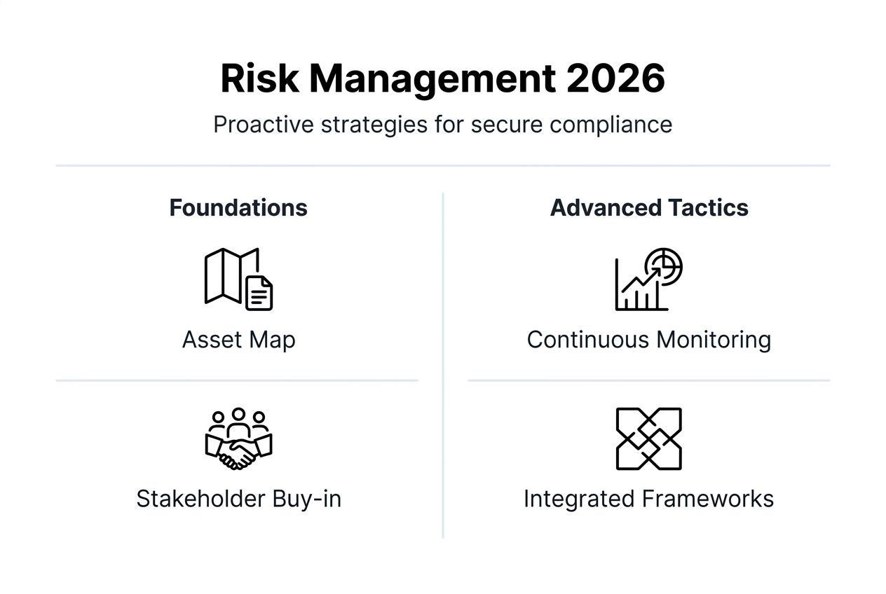 Infographic of key risk management tactics and strategies