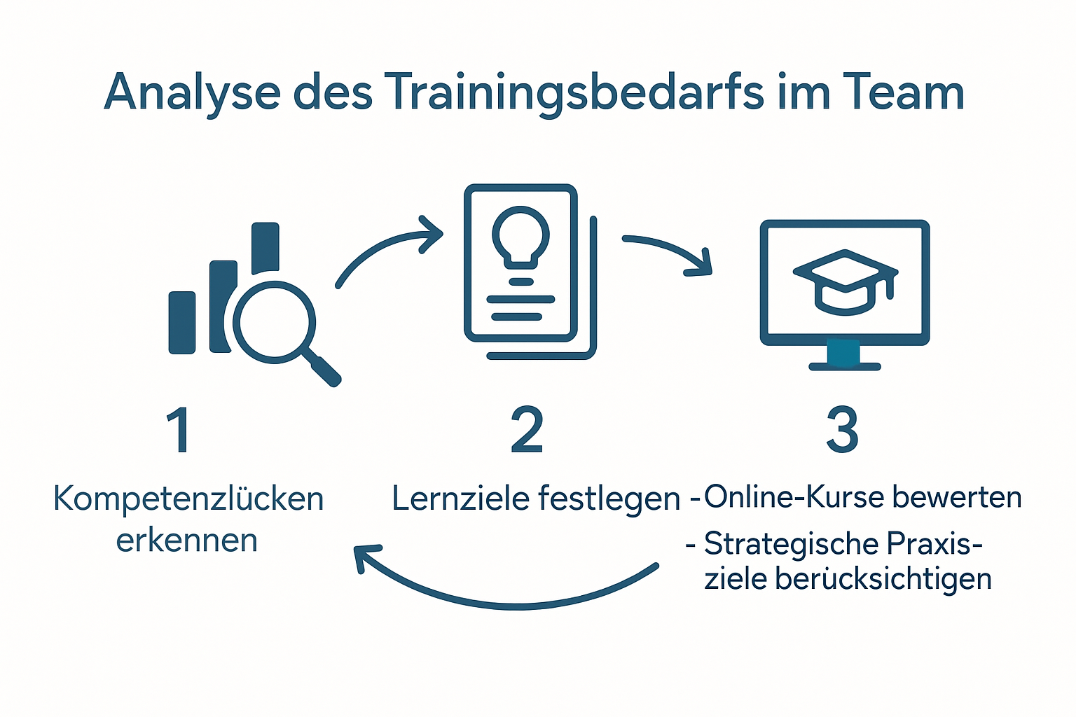 Infografik zur Bedarfsermittlung bei Fortbildungen im medizinischen Team