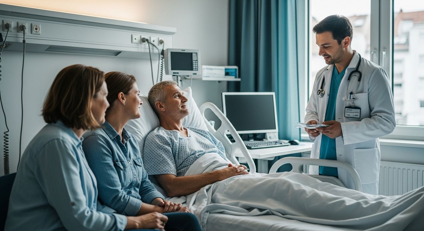 Krankenhaus Familie Gespräch
