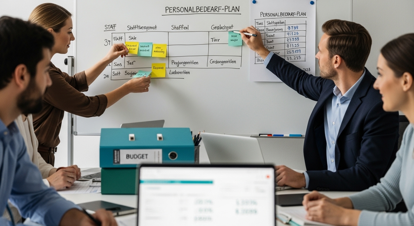 personalbedarf planen Umsetzung Meeting