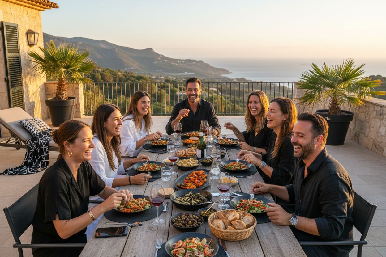 Mallorca lifestyle terrace sunset