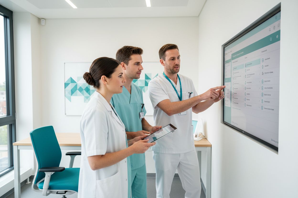 medizinische Teamarbeit App Patientenakte