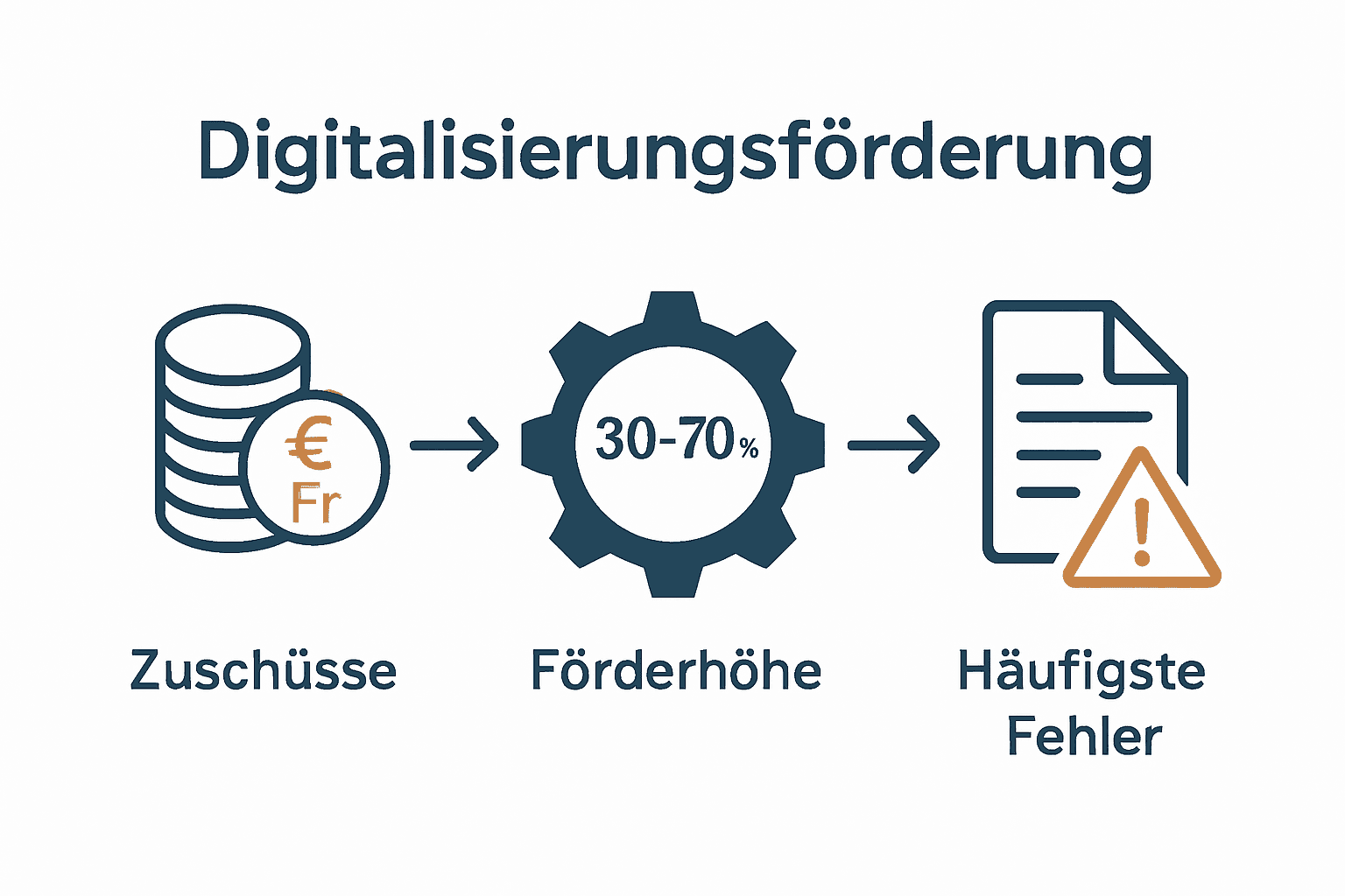 Vergleich von Fördermodellen und typischen Fehlern für Digitalisierungsförderung.