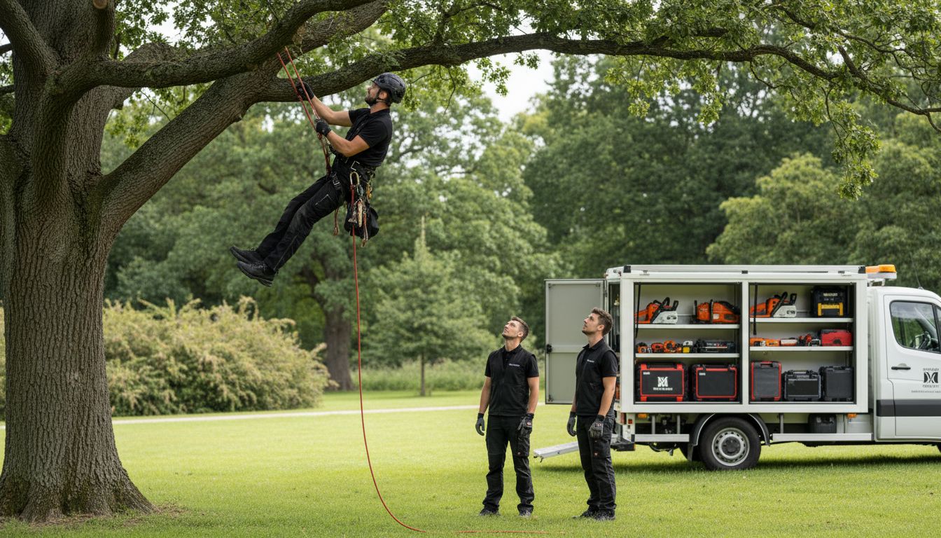 Baumpflege Verjüngungsschnitt Technik