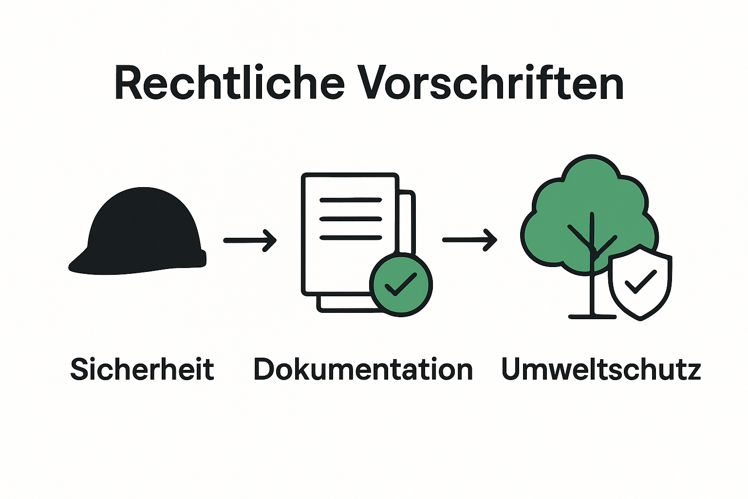 Infografik zu rechtlichen Vorschriften Baumpflege Schweiz
