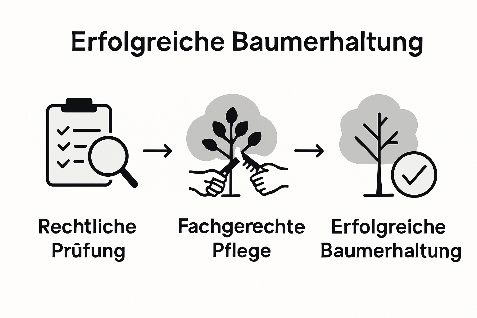 Infographic tree preservation process steps