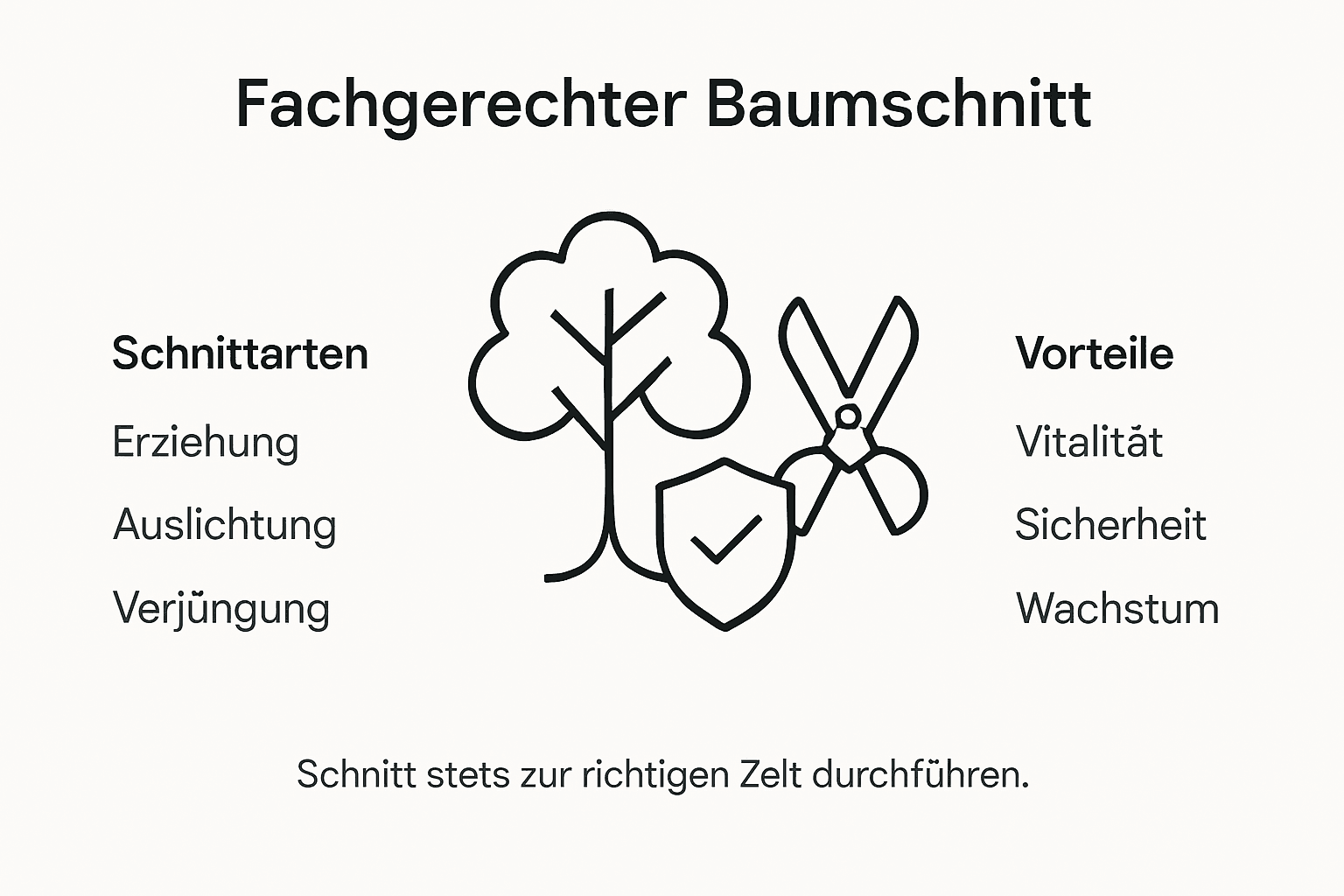 Übersicht: Verschiedene Methoden des Baumschnitts und ihre Vorteile auf einen Blick