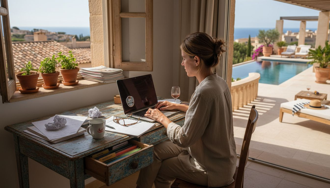 Independent agent working in Mallorca office