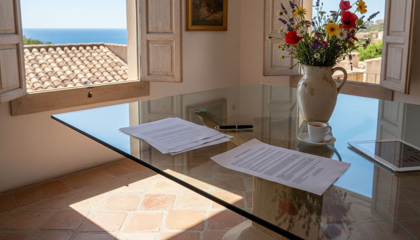 Couple reviewing real estate documents together