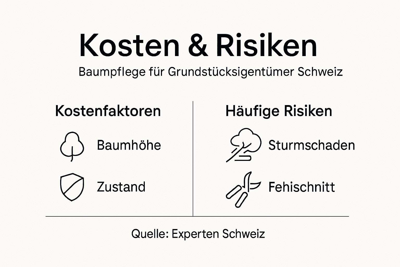 Übersicht: Was kostet Baumpflege und welche Risiken gibt es?